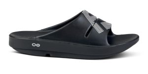 Alternative view of FJ X OOFOS Men's OOahh Sport Slide Sandal - Black
