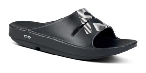 FJ X OOFOS Men's OOahh Sport Slide Sandal - Black